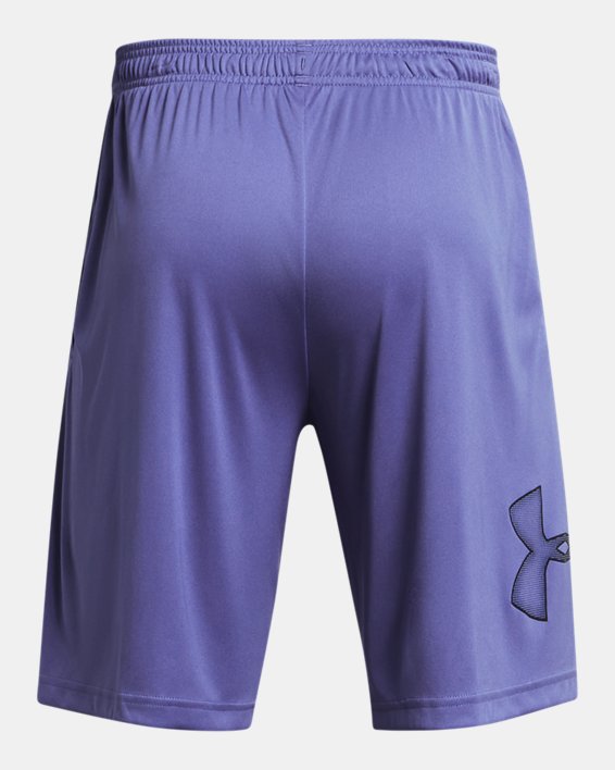 男士UA Tech™ Graphic短褲 in Purple image number 5